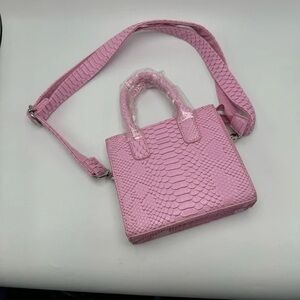 Chic Pink Textured Mini Bag